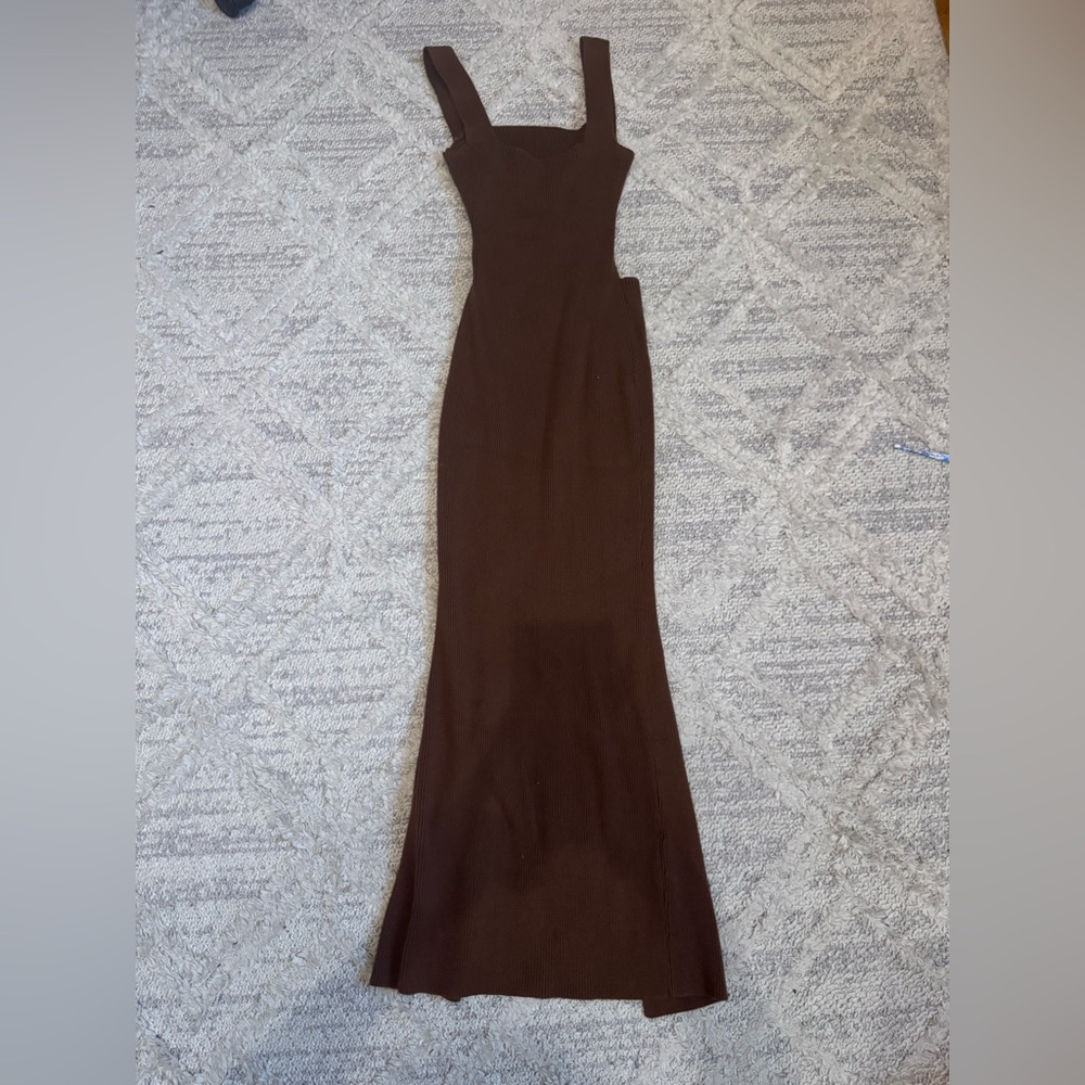 Brown maxi dress